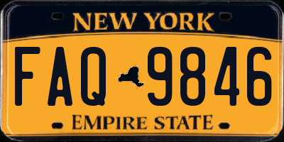 NY license plate FAQ9846