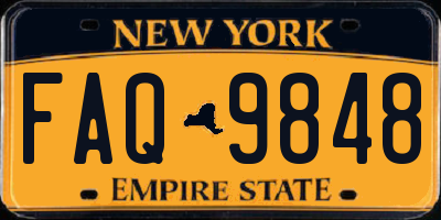 NY license plate FAQ9848
