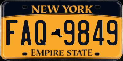 NY license plate FAQ9849