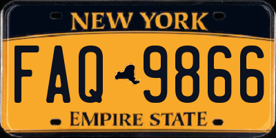 NY license plate FAQ9866