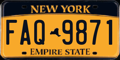 NY license plate FAQ9871
