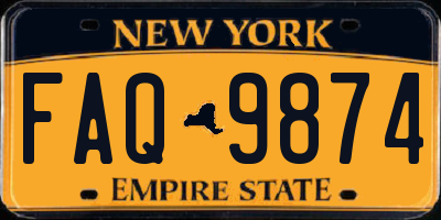 NY license plate FAQ9874