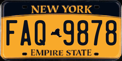 NY license plate FAQ9878