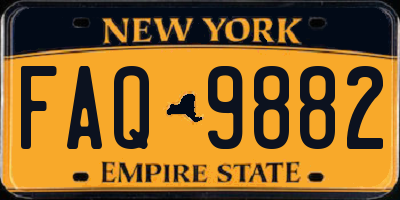 NY license plate FAQ9882