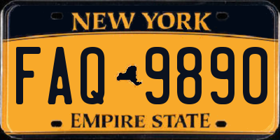 NY license plate FAQ9890