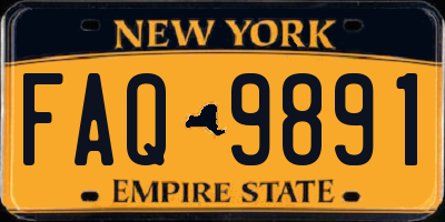 NY license plate FAQ9891