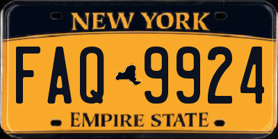 NY license plate FAQ9924