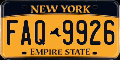 NY license plate FAQ9926