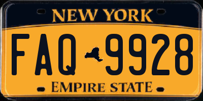 NY license plate FAQ9928