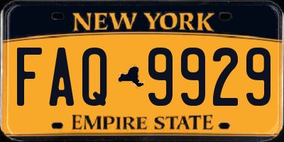 NY license plate FAQ9929