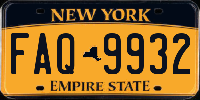 NY license plate FAQ9932