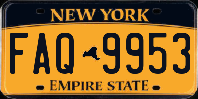 NY license plate FAQ9953