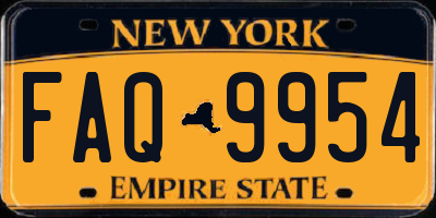 NY license plate FAQ9954