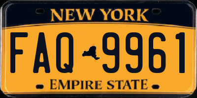 NY license plate FAQ9961