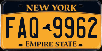 NY license plate FAQ9962