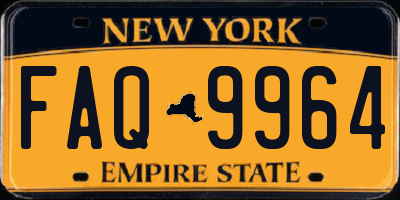 NY license plate FAQ9964