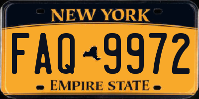 NY license plate FAQ9972