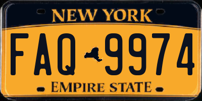 NY license plate FAQ9974