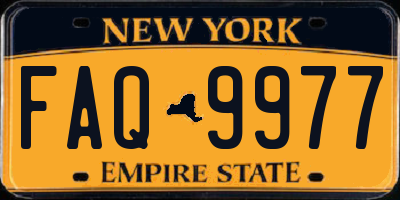 NY license plate FAQ9977