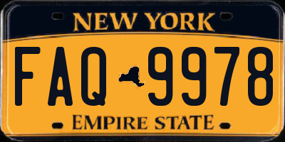 NY license plate FAQ9978