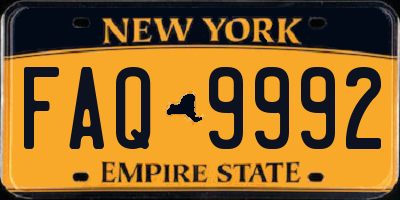 NY license plate FAQ9992