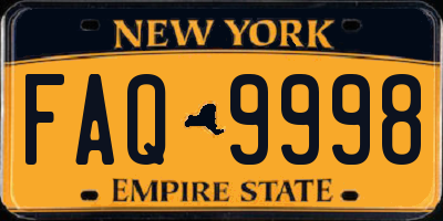 NY license plate FAQ9998