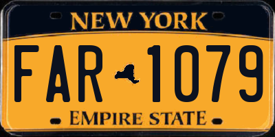 NY license plate FAR1079