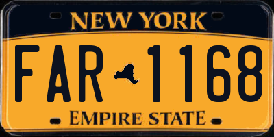 NY license plate FAR1168