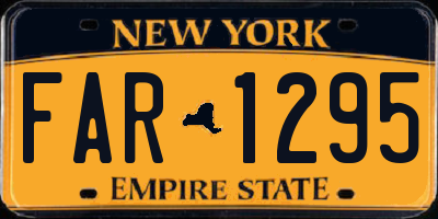 NY license plate FAR1295