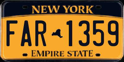NY license plate FAR1359