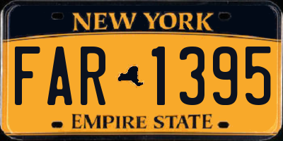 NY license plate FAR1395