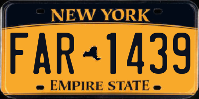 NY license plate FAR1439