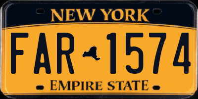 NY license plate FAR1574
