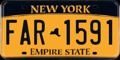 NY license plate FAR1591