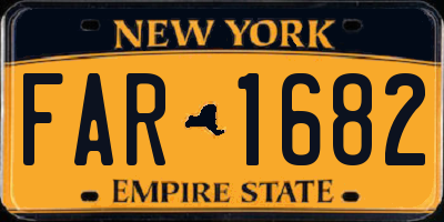 NY license plate FAR1682