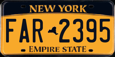 NY license plate FAR2395
