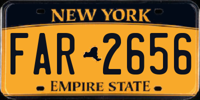 NY license plate FAR2656