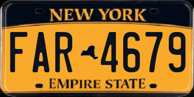 NY license plate FAR4679