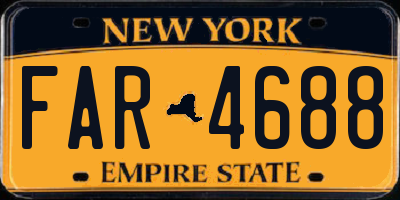 NY license plate FAR4688