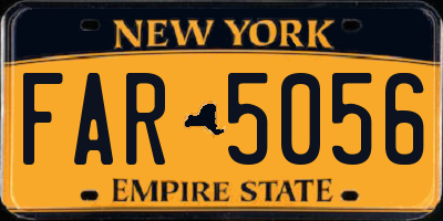 NY license plate FAR5056