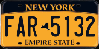 NY license plate FAR5132