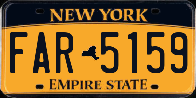 NY license plate FAR5159