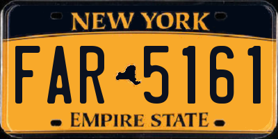 NY license plate FAR5161