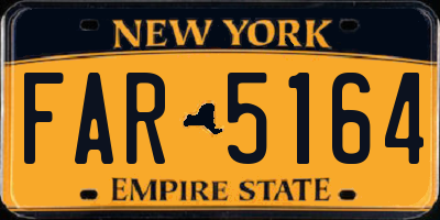 NY license plate FAR5164