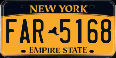 NY license plate FAR5168
