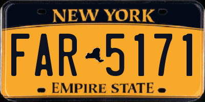 NY license plate FAR5171