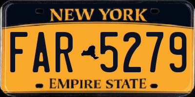 NY license plate FAR5279