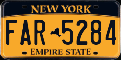 NY license plate FAR5284