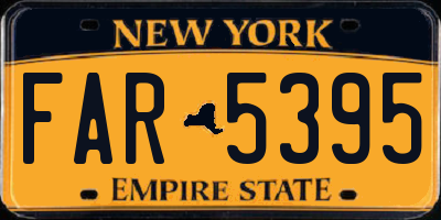 NY license plate FAR5395