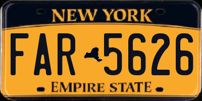 NY license plate FAR5626